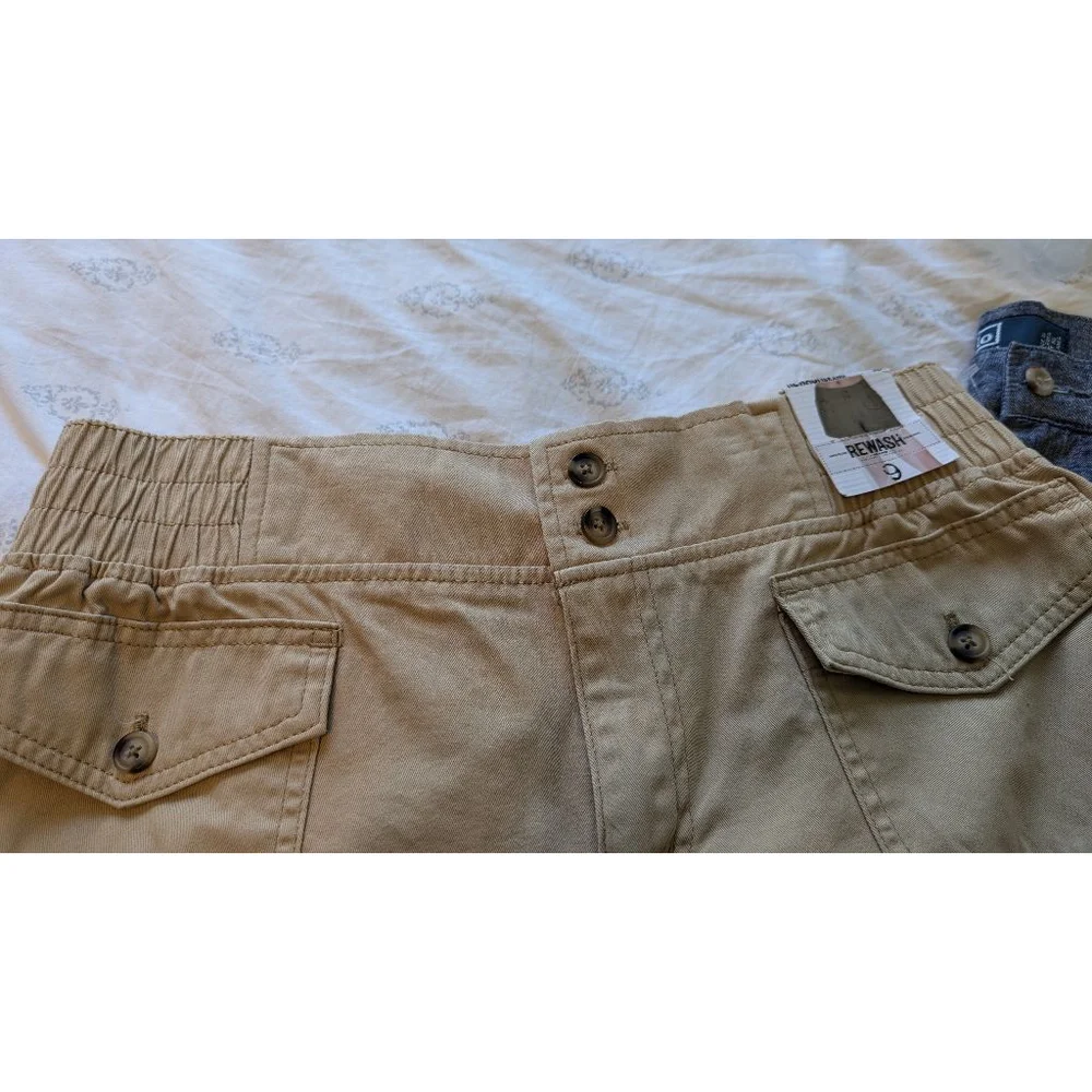 Women's Rewash Utility Shorts, Size 9, Khaki